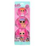 Packaged set of three LOL Surprise dolls on a white background