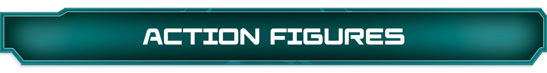 Green banner with 'ACTION FIGURES' text