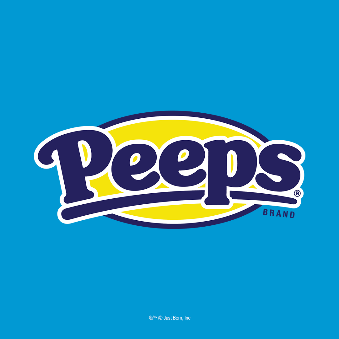 Peeps logo on a blue background