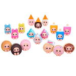 Collection of all eighteen Hyojo Series Two figures with various designs on a white background