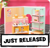Just Released Miniverse items showcasing Miniverse spaces ice cream shop