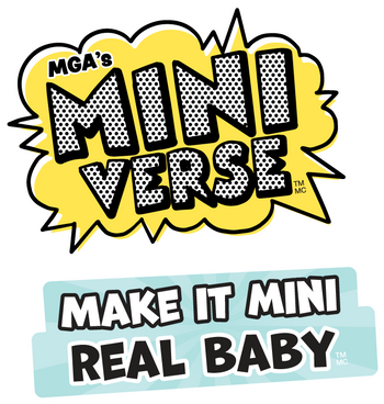 Miniverse Nurture babies showing 8 to collect.  Displaying bathtub, crib and play toys.