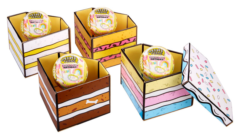 Make It Mini Birthday Cake Exclusive Unboxing Experience and Gift Set - 4 Pack