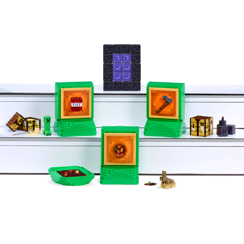 Collection of colorful toy bricks on a white background