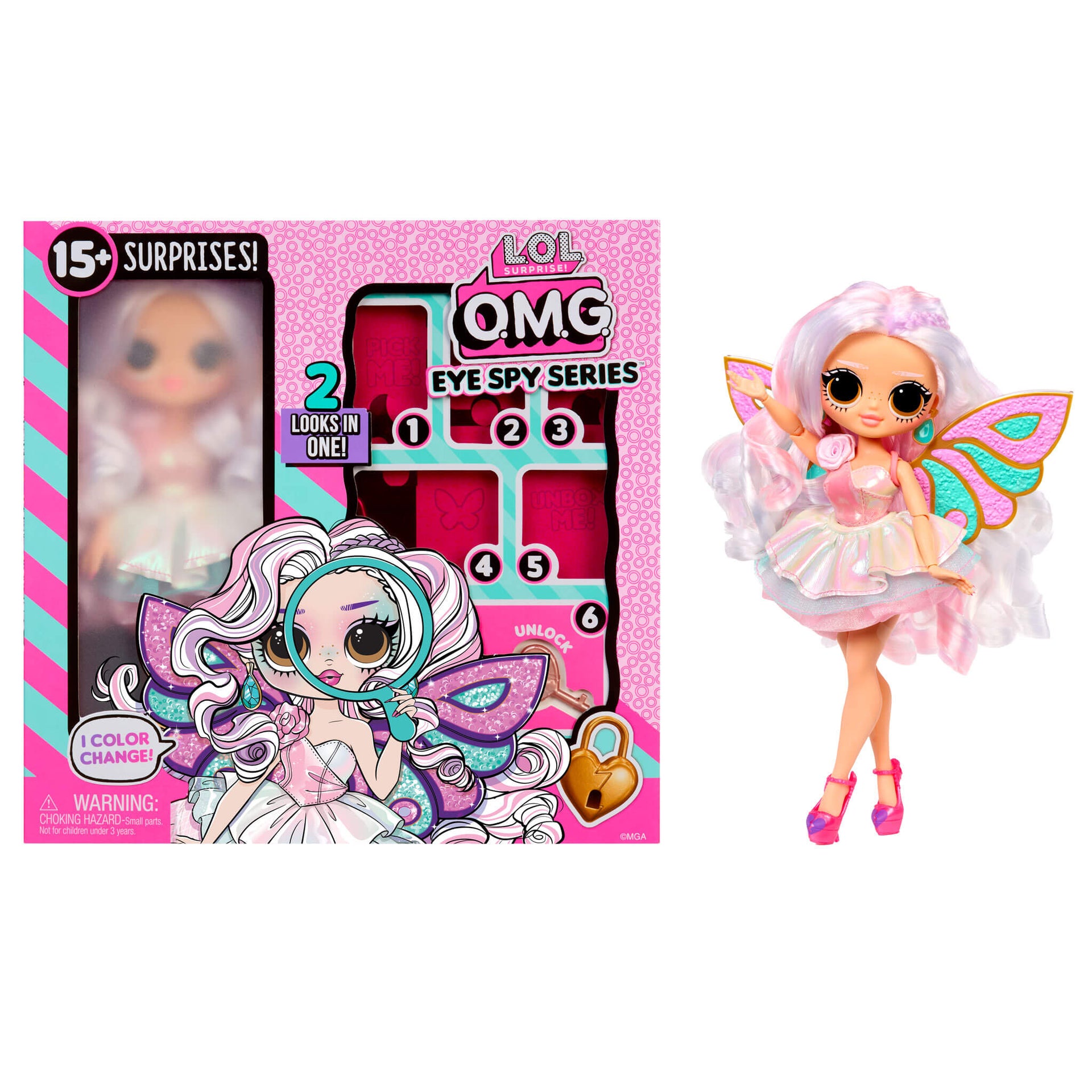 LOL Surprise OMG Eye Spy Fairy Doll Interactive Unboxing – The