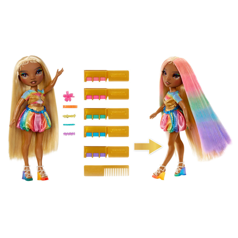 doll hair color transformation