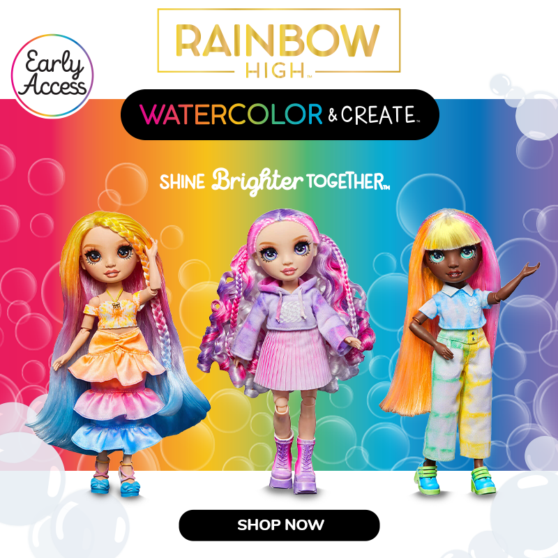 New Rainbow High Watercolor and Create dolls