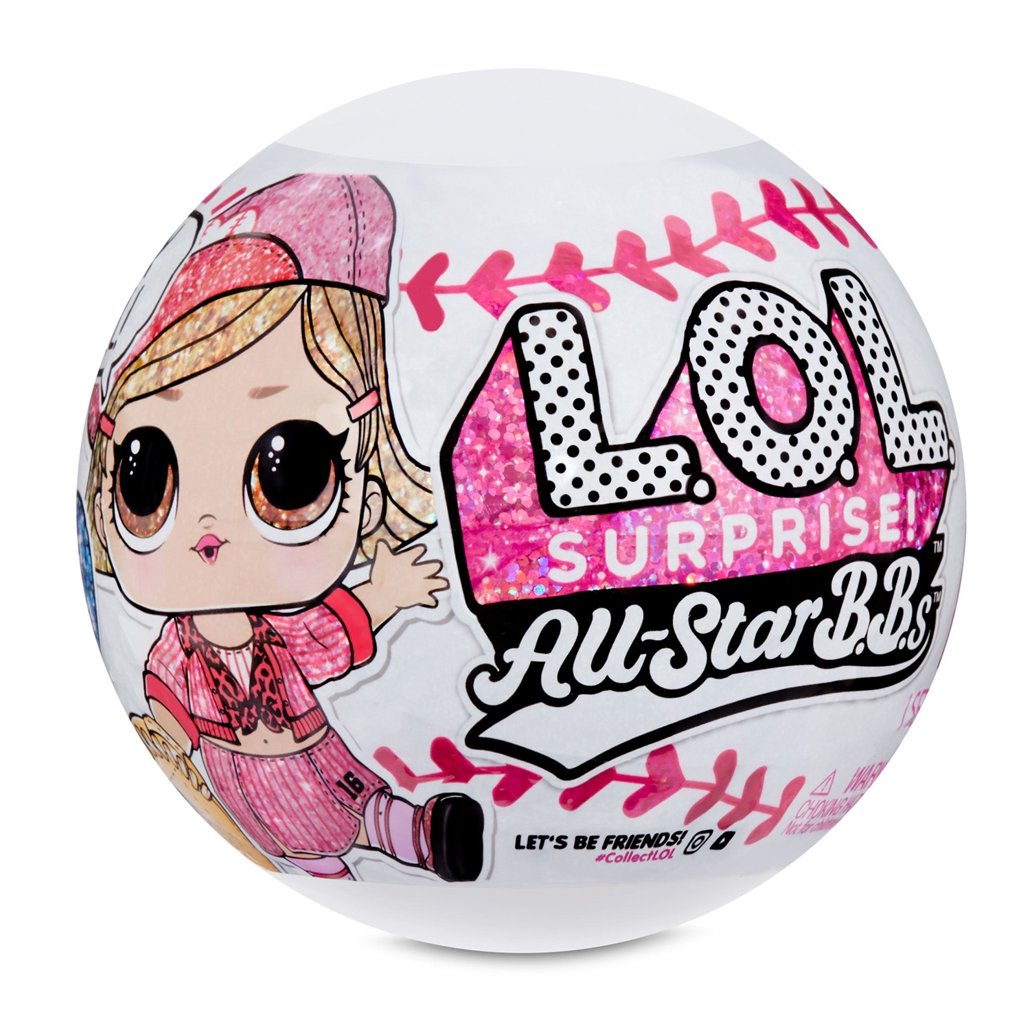 LOL Surprise All Star B.B.s Sports Baseball Sparkly Dolls with 8 Surpr The MGA Shop