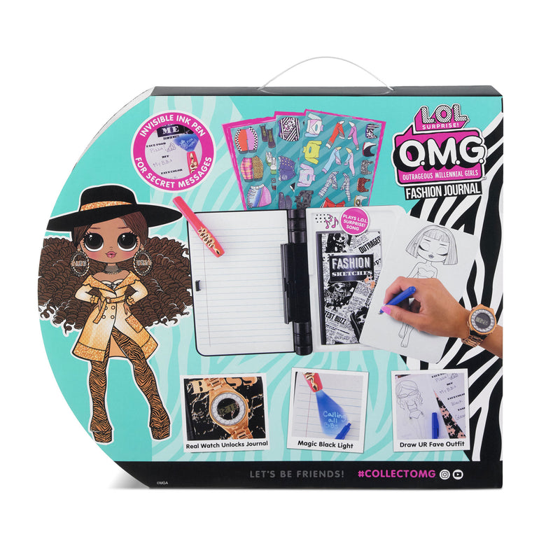 LOL Surprise OMG Fashion Journal - Electronic Password Journal with Watch - shop.mgae.com