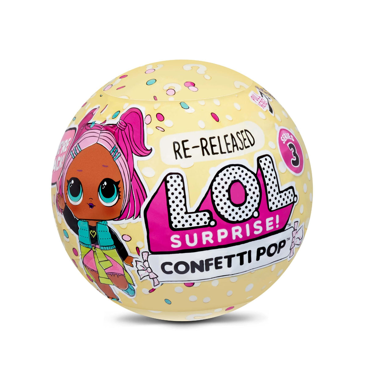 LOL Surprise Confetti Pop 3 Pack Beatnik Babe 3 Re released Dolls Each with 9 Surprises