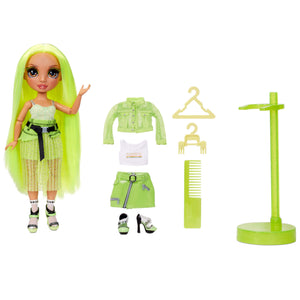 Rainbow High Karma Nichols – Series 2 Neon Green Fashion Doll with 2 Complete Outfits and Accessories - shop.mgae.com