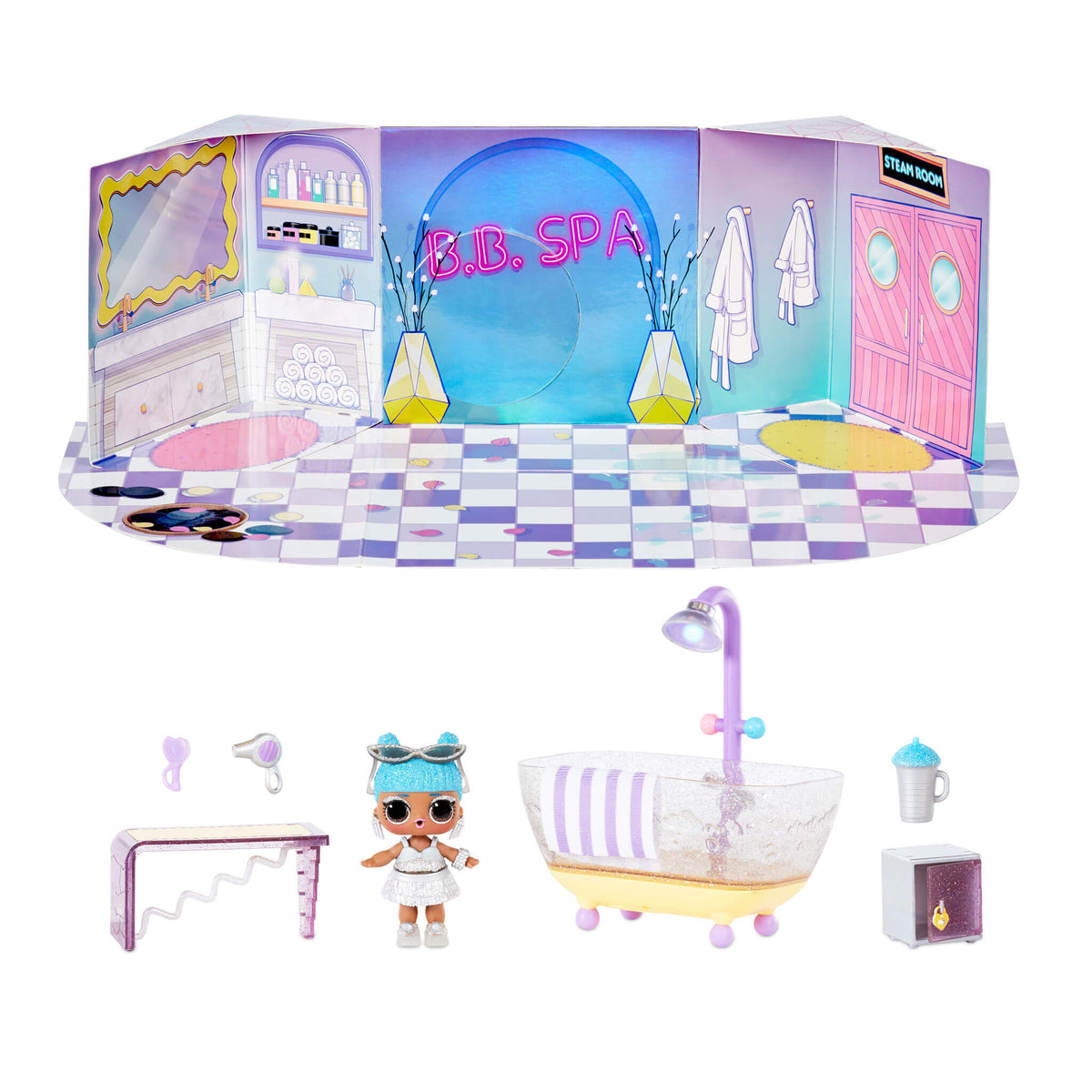 LOL Surprise Winter Chill Hangout Spaces Furniture Playset with Ice Doll