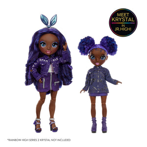 Rainbow High Jr High Special Edition Krystal Bailey - 9" Purple Posable Fashion Doll - shop.mgae.com
