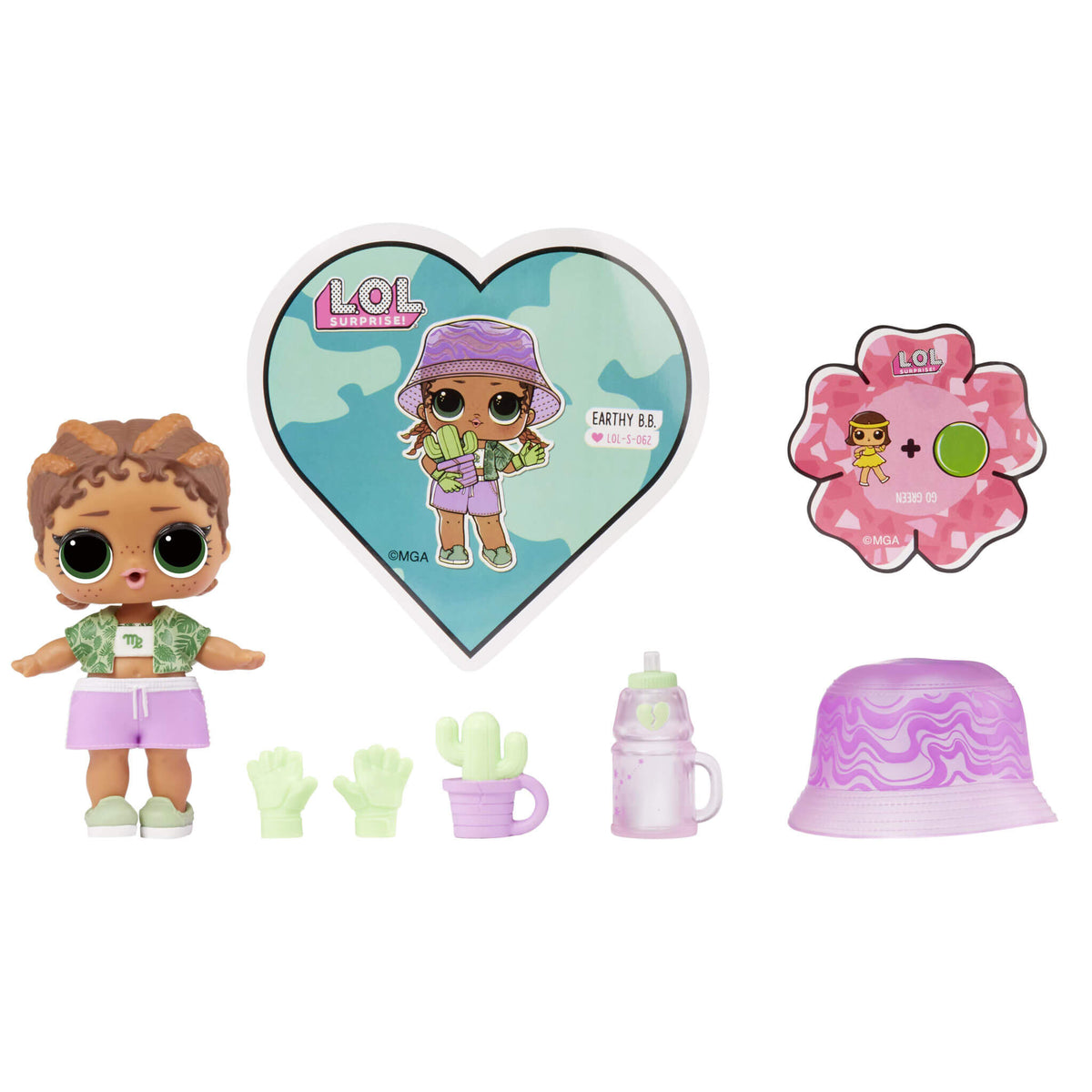 LOL Surprise Earth Love Earthy B.B. Doll with 7 Surprises