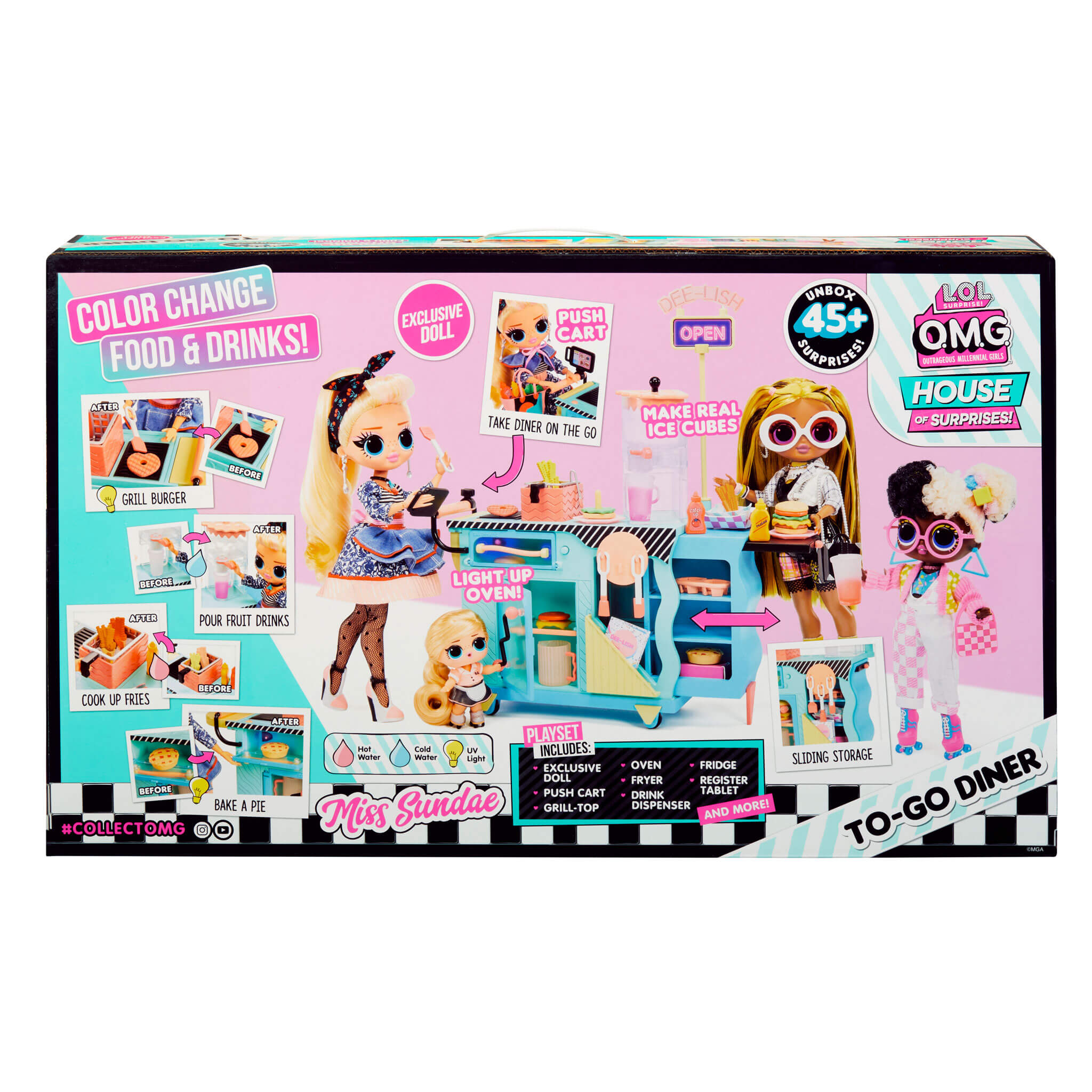 OMG To-Go Diner Playset with 45+ Surprises Doll – The MGA Shop