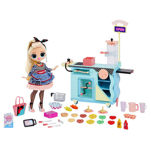 LOL Surprise OMG To-Go Diner Playset with 45+ Surprises and Exclusive Fashion Doll - shop.mgae.com